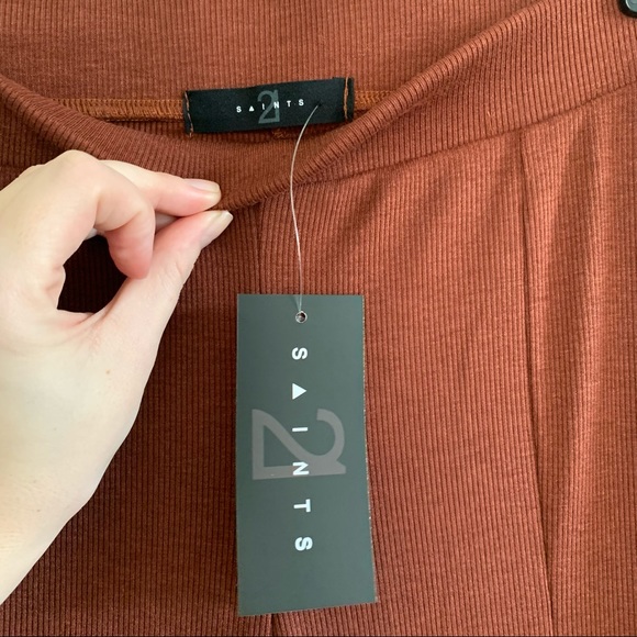 NWT 21 Saints Burnt Orange Lounge Pants - Picture 2 of 6